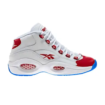 Reebok Question Mid GS White Pearlized Red - 1