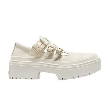 Converse Women's Chuck Taylor All Star Lugged Heel Mary Jane Platform Low Egret Gold - 1