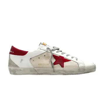 Golden Goose Super Star Sports Shoes White Red - 1