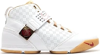 Фото № 1 с приближением к товару «‎Nike LeBron 5 White Crimson Metallic Gold»