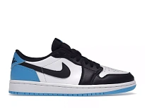 Фото № 1 с приближением к товару «‎Jordan 1 Low Black Dark Powder Blue »