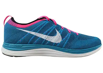 Nike Flyknit One+ Neon Turquoise/White-Squadron Blue-Pink Flash (554887-414)
