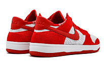 Фото № 3 с приближением к товару «‎Nike Dunk Low Flyknit University Red Wolf Grey»