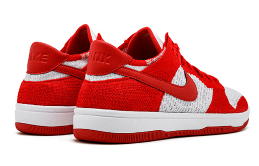 Фото № 3 с приближением к товару «‎Nike Dunk Low Flyknit University Red Wolf Grey»