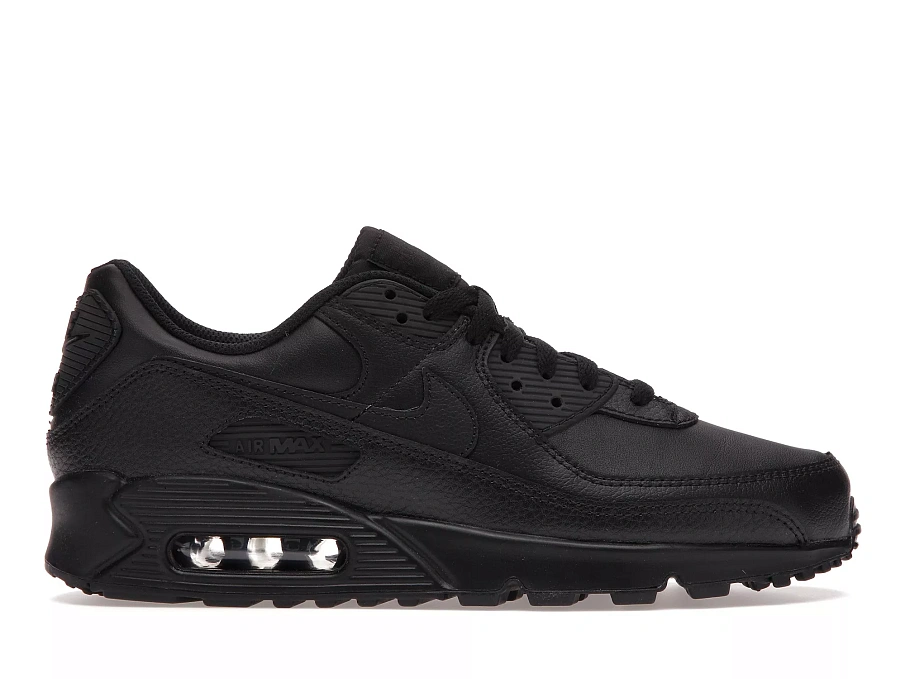 Фото № 1 с приближением к товару «‎Nike Air Max 90 Leather Triple Black (2020)»
