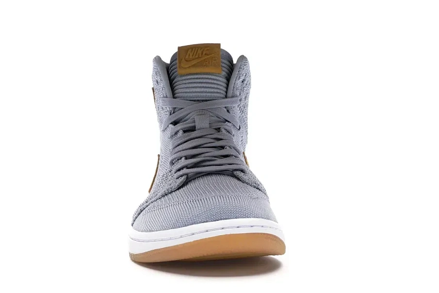 Фото № 2 с приближением к товару «‎Jordan 1 Retro High Flyknit Wolf Grey»