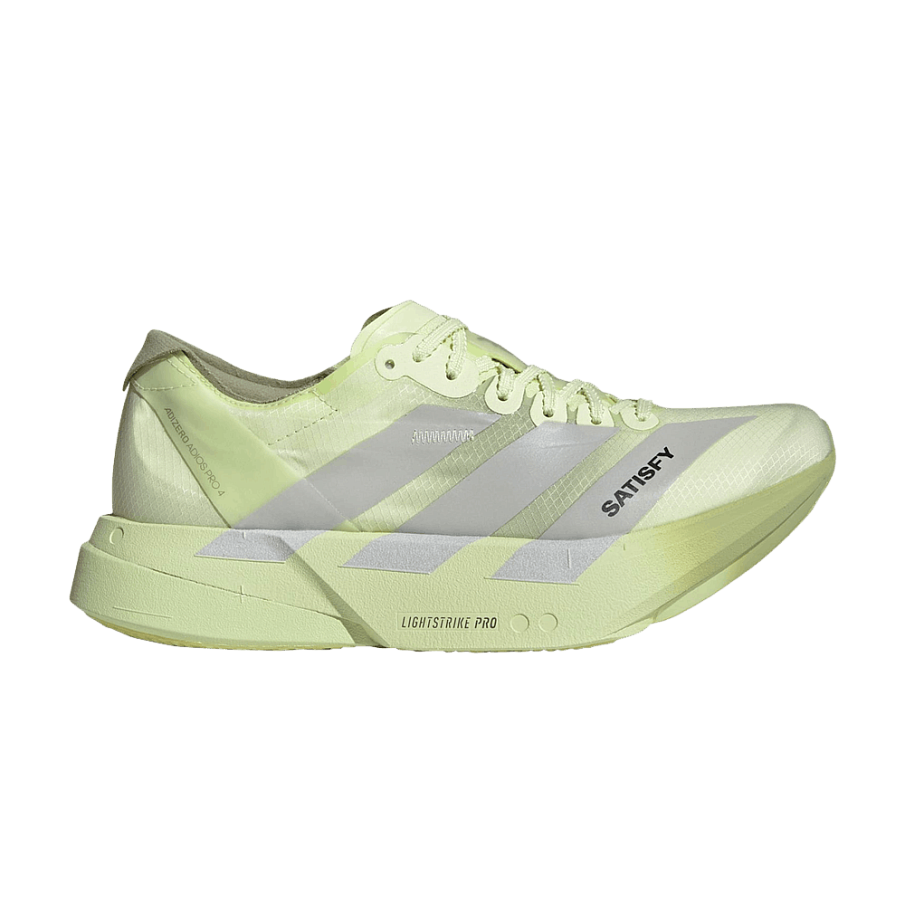 Фото № 1 с приближением к товару «‎SATISFY x adidas Women's Adizero Adios Pro 4 Tent Green (KH8444)»