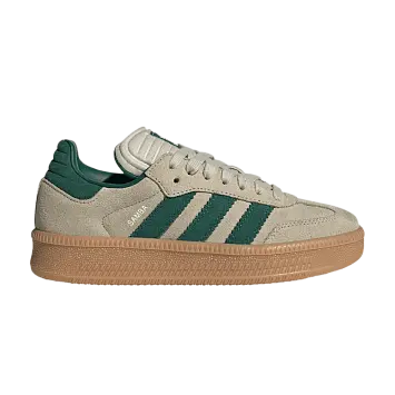 adidas Samba XLG J Putty Grey Collegiate Green