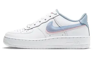 Nike Air Force 1 (GS) Double Swoosh WhiteBluePink - 1