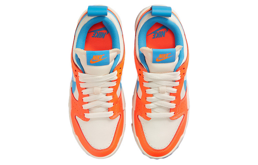 Фото № 4 с приближением к товару «‎Nike Wmns Dunk Low Disrupt "Total Orange" Sneakers White BlueOrange»