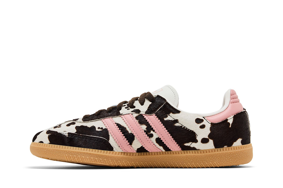 Фото № 4 с приближением к товару «‎adidas Women's Samba OG Cow Print White Pink»