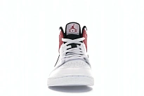 Фото № 2 с приближением к товару «‎Jordan 1 Mid White Black Gym Red»