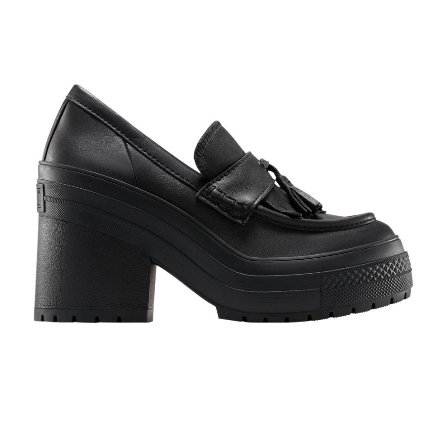Фото № 1 с приближением к товару «‎Converse Women's Chuck 70 De Luxe Heel Loafer Platform Low Triple Black»