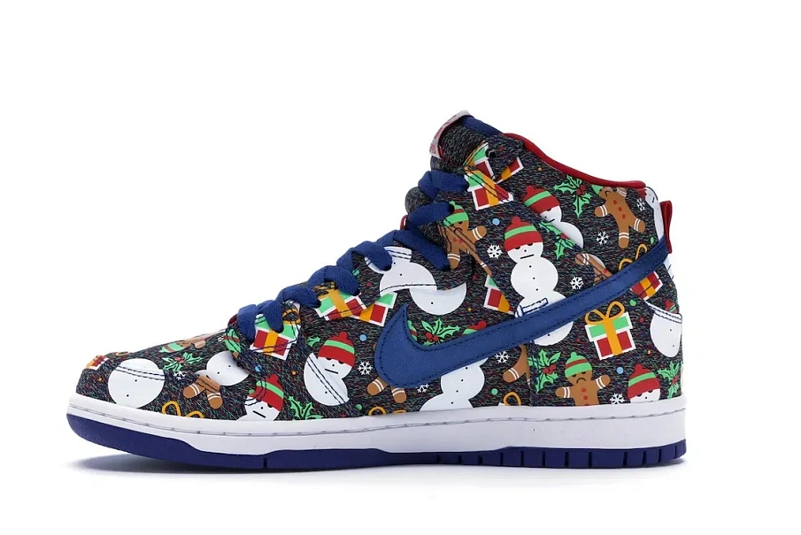 Фото № 3 с приближением к товару «‎Nike SB Dunk High Concepts Ugly Christmas Sweater (2017)»