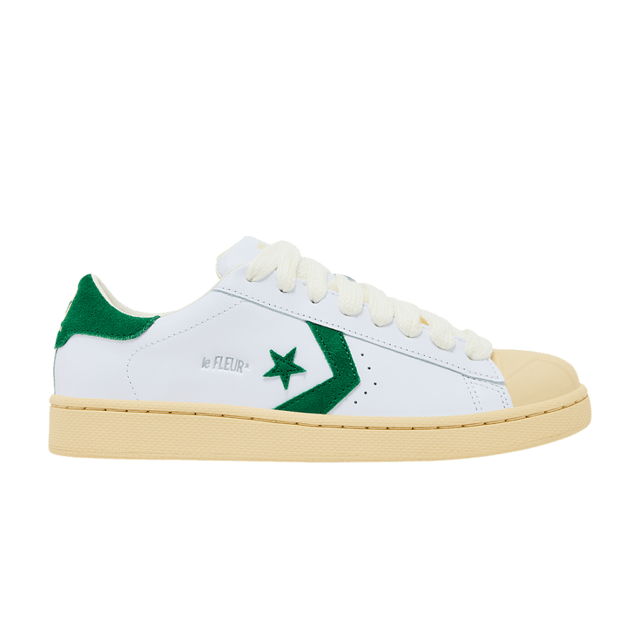 Фото № 1 с приближением к товару «‎Tyler, The Creator GOLF le FLEUR x Converse 1908 Pro Leather White Amazon Natural Ivory»