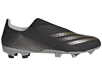 Фото № 1 с приближением к товару «‎adidas X Ghosted.3 Laceless FG Black Metallic Gold»