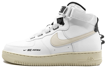 Nike Air Force 1 High Utility White Light Cream Skate shoes - 1