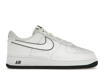 Nike Air Force 1 '07 Low White Black Outline Swoosh - 1