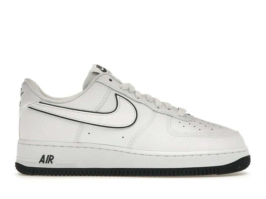 Фото № 1 с приближением к товару «‎Nike Air Force 1 '07 Low White Black Outline Swoosh»