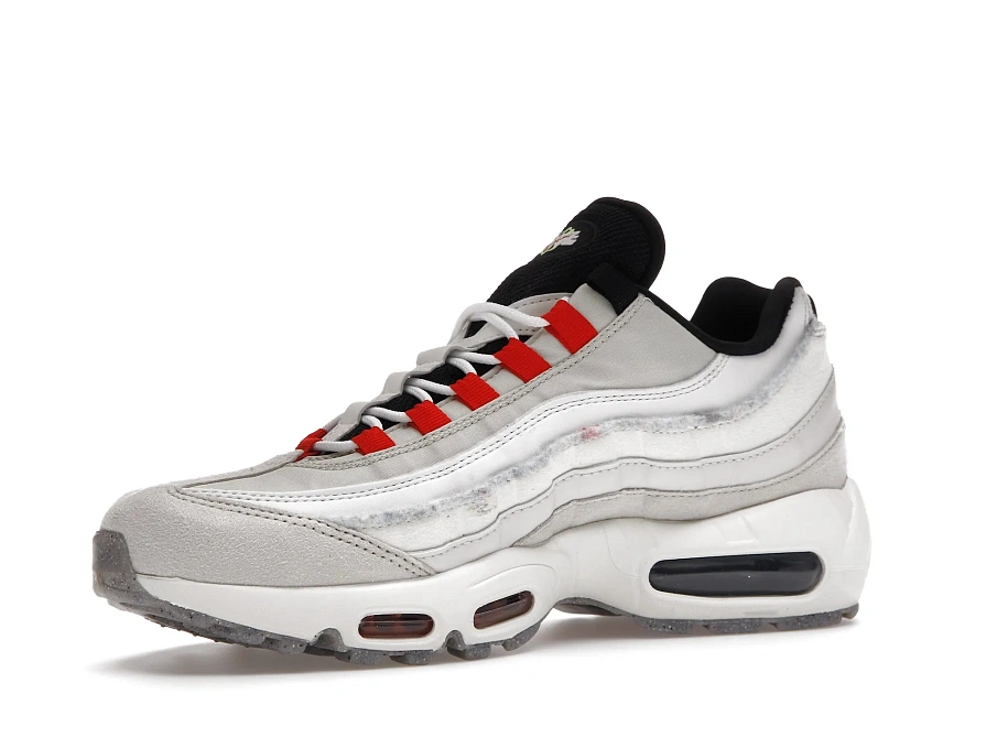 Фото № 2 с приближением к товару «‎Nike Air Max 95 Light Bone Habanero Red»