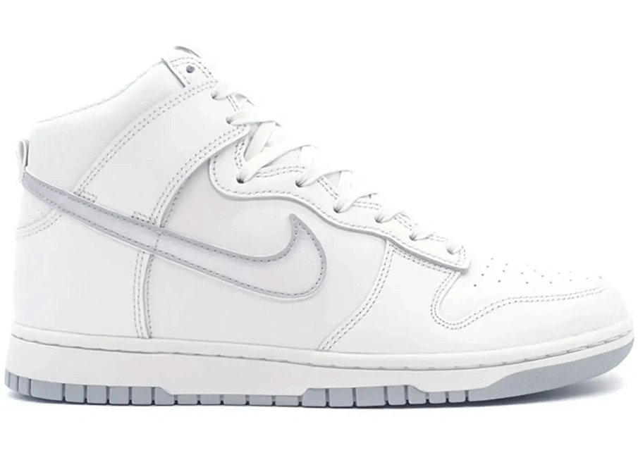Фото № 1 с приближением к товару «‎Nike Dunk High Airbrush Swoosh White Wolf Grey»