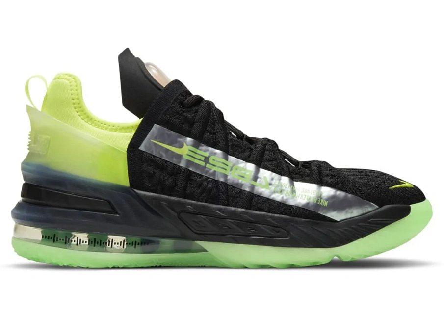 Фото № 1 с приближением к товару «‎Nike LeBron 18 Black Crimson Volt »
