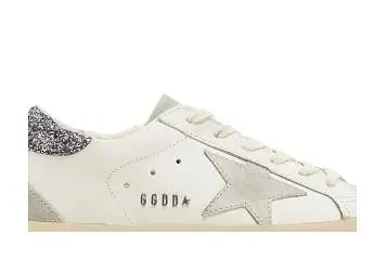 Golden Goose Women's Superstar White Grey Glitter - 3