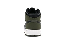 Фото № 4 с приближением к товару «‎Jordan 1 Mid Olive Canvas Black »