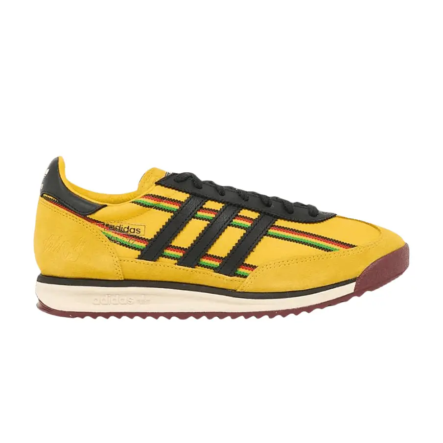 Фото № 1 с приближением к товару «‎Bob Marley x adidas SL 72 Yellow (KJ4475)»
