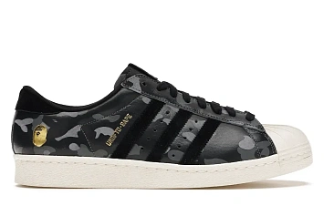 adidas Superstar 80s Undefeated Bape Black Camo - 1
