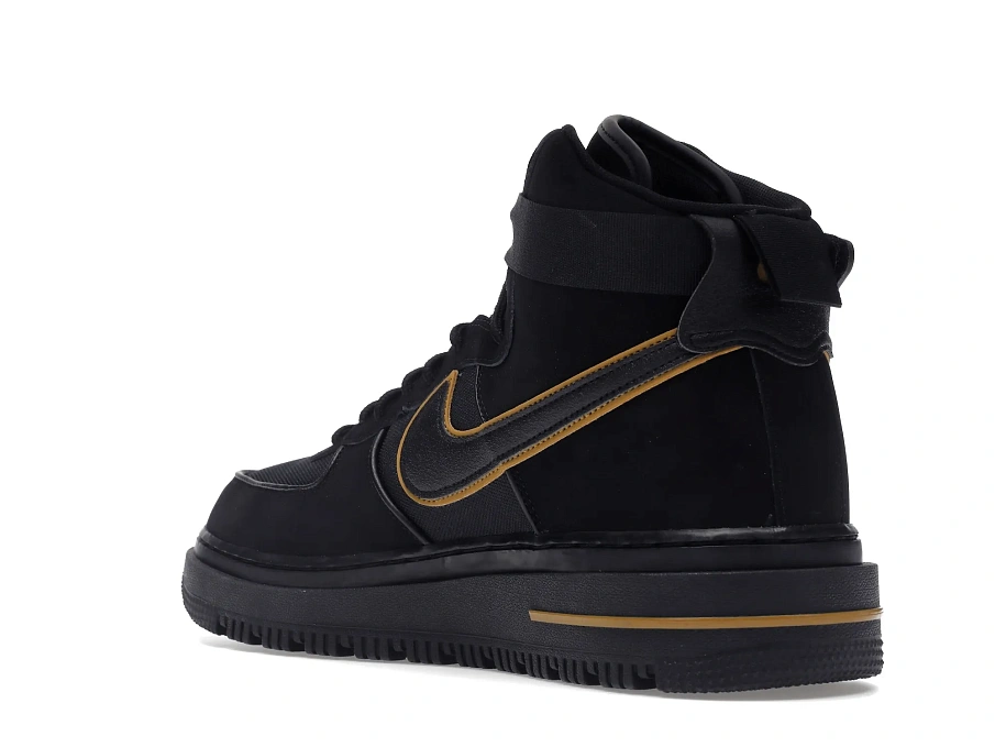 Фото № 6 с приближением к товару «‎Nike Air Force 1 Boot Cordura Black Gold»