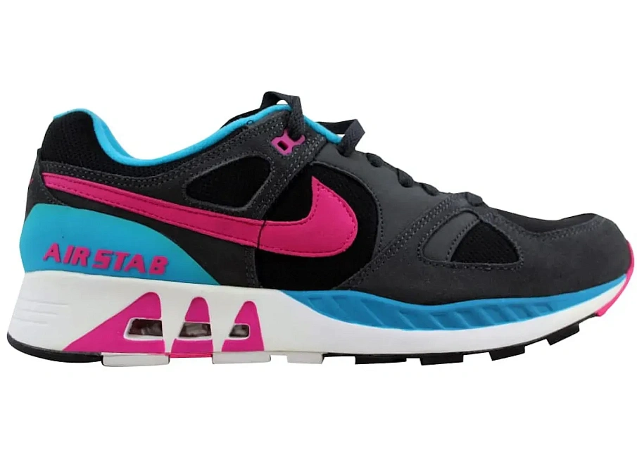 Фото № 1 с приближением к товару «‎Nike Air Stab Black/Hot Pink-Anthracite-Blue Lagoon»