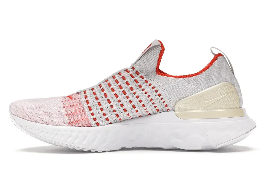 Фото № 3 с приближением к товару «‎Nike React Phantom Run Flyknit 2 Vast Grey Fire Pink Team Orange »