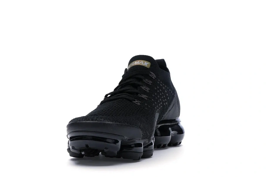 Фото № 2 с приближением к товару «‎Nike Air VaporMax 2 Black Metallic Gold »