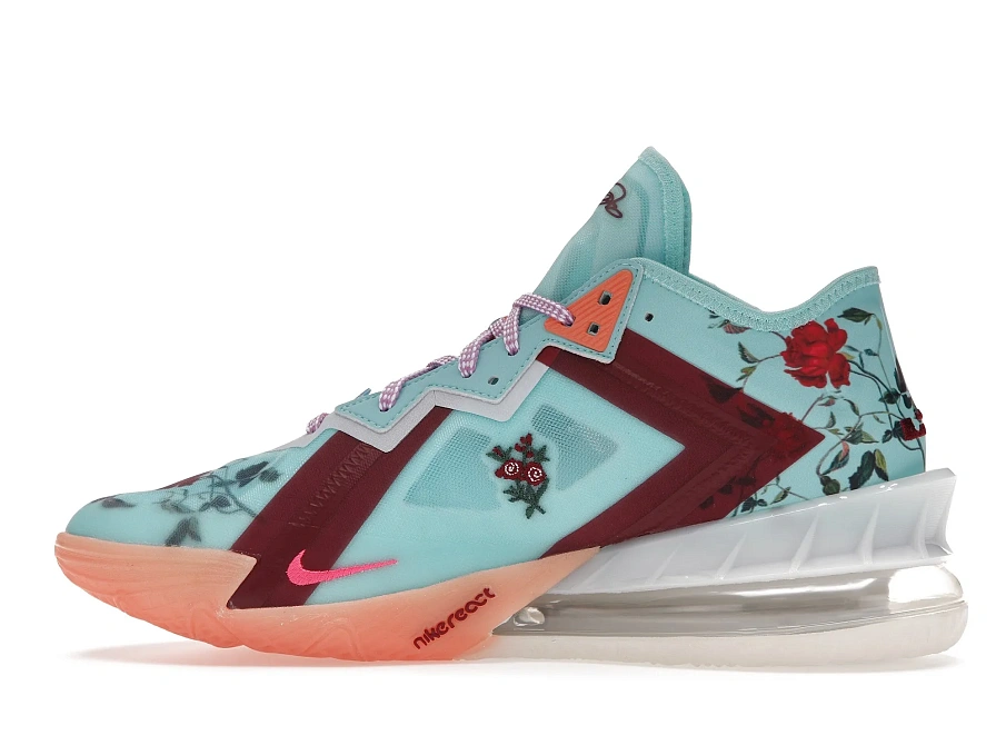 Фото № 5 с приближением к товару «‎Nike LeBron 18 Low Mimi Plange Daughters Floral»