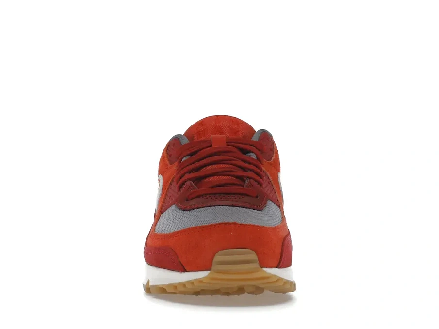 Фото № 2 с приближением к товару «‎Nike Air Max 90 Premium Gym Red Smoke Grey Gum»