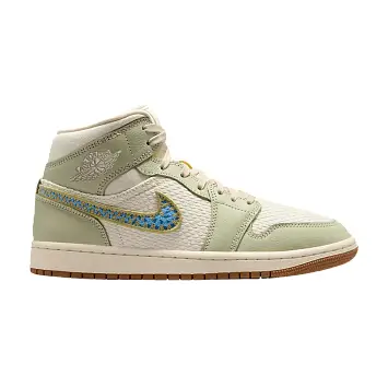 Women's Air Jordan 1 Mid SE Olive Aura - 1