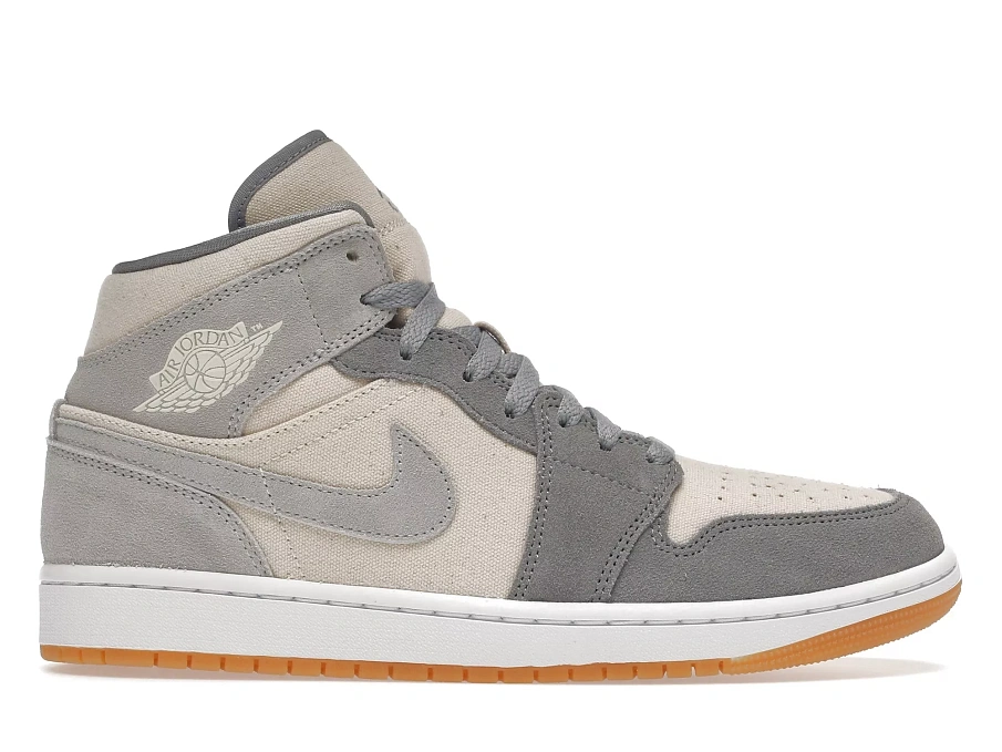 Фото № 1 с приближением к товару «‎Jordan 1 Mid SE Coconut Milk Particle Grey»