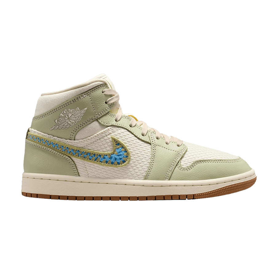 Фото № 1 с приближением к товару «‎Women's Air Jordan 1 Mid SE Olive Aura»
