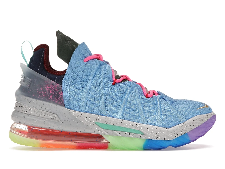 Фото № 1 с приближением к товару «‎Nike LeBron 18 Best of 1-9 Light Blue»