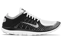 Фото № 1 с приближением к товару «‎Nike Free 4.0 Flyknit White Black»