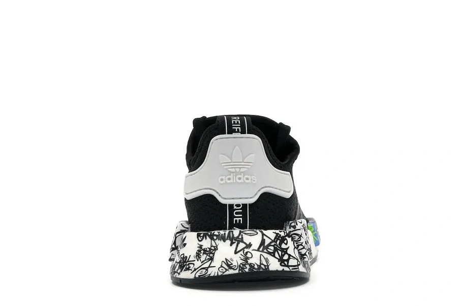 Фото № 4 с приближением к товару «‎NMD R1 Black Graffiti»