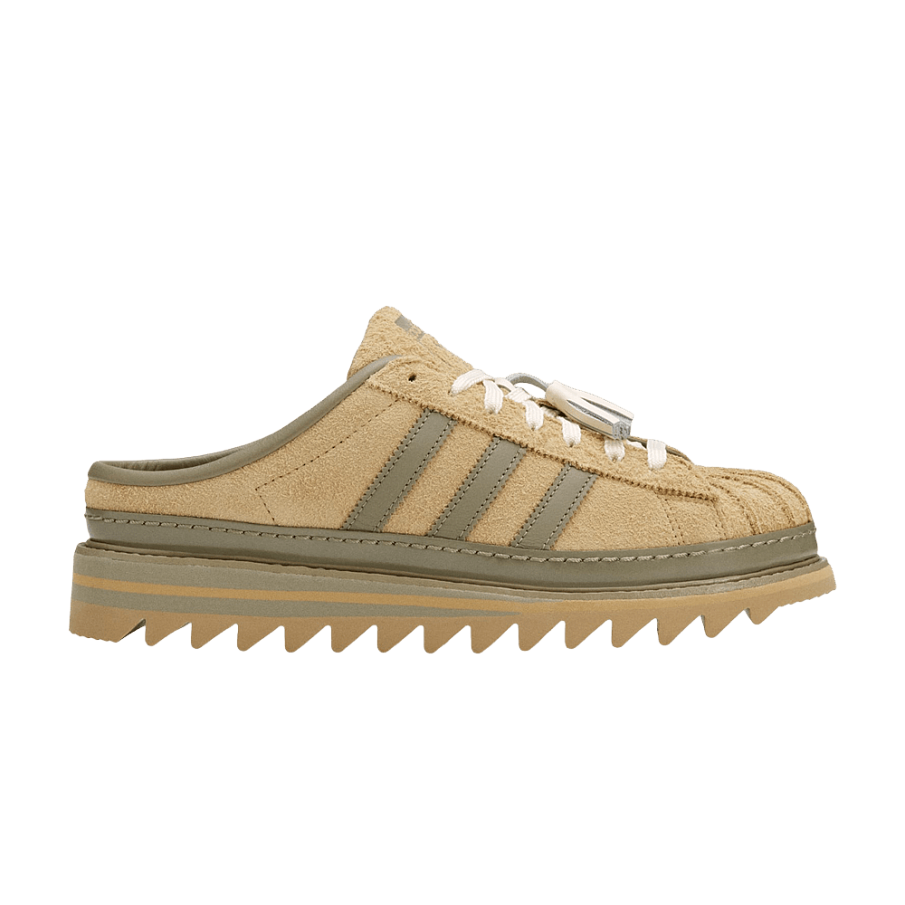 Фото № 1 с приближением к товару «‎Clot Sawtooth Mule By Edison Chen x adidas Cardboard Wonder White (KJ0275)»