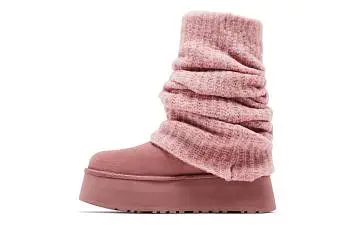 UGG Women's Classic Mini Dipper Legwarmer Pink Dawn - 4