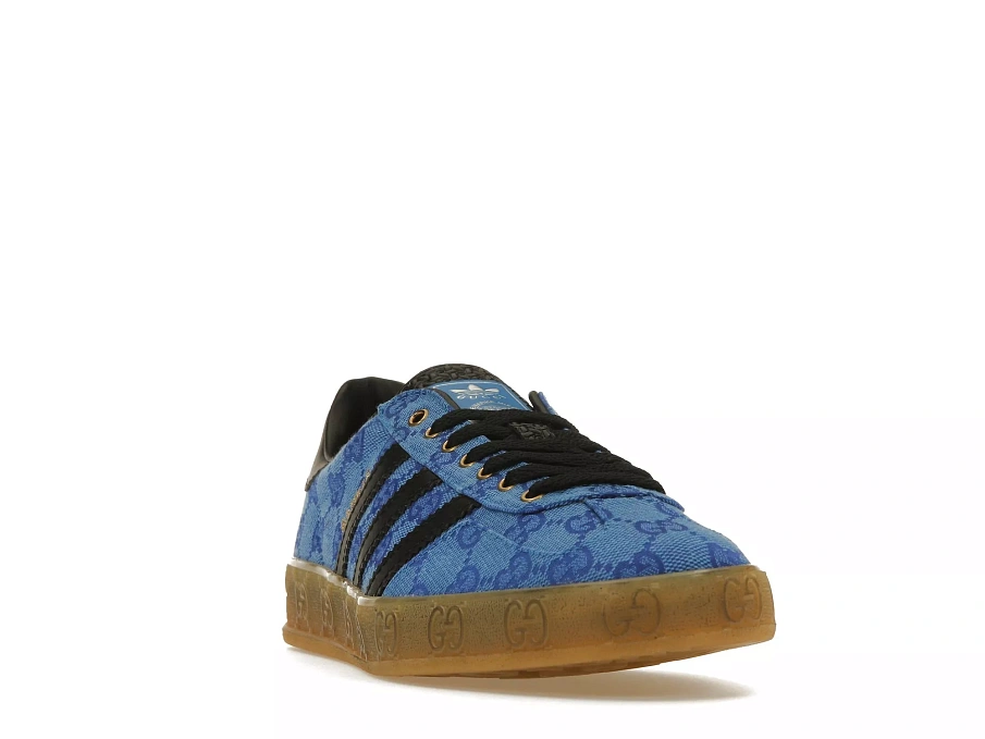 Фото № 3 с приближением к товару «‎adidas x Gucci Gazelle Blue GG Monogram»