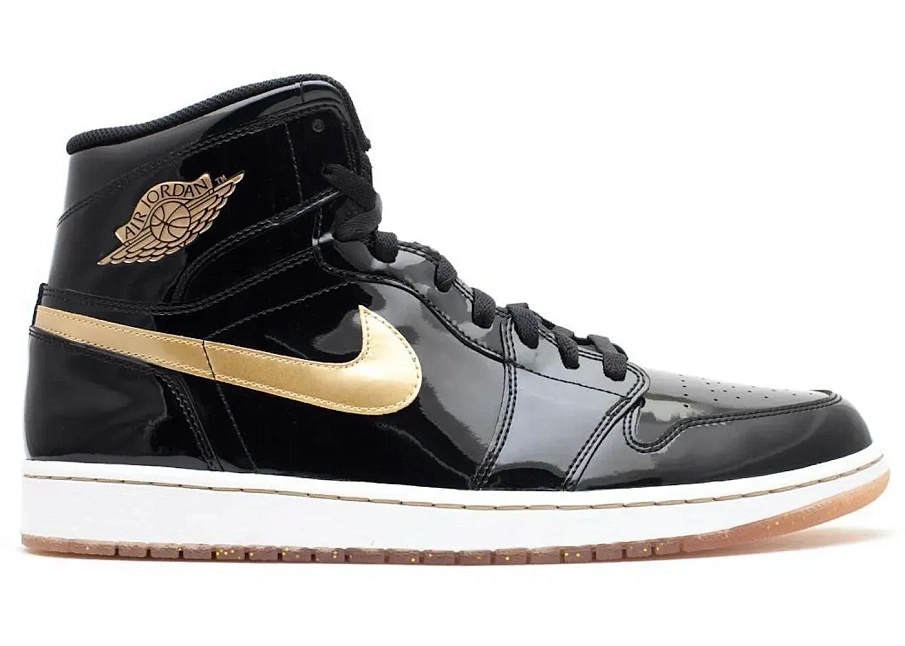 Фото № 1 с приближением к товару «‎Jordan 1 Retro Black Metallic Gold (2013)»