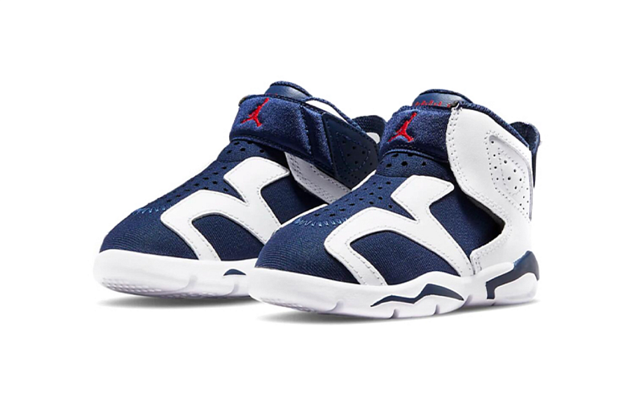 Фото № 3 с приближением к товару «‎(TD) Air Jordan 6 Retro Little Flex TD Basketball Shoes BlueWhite»