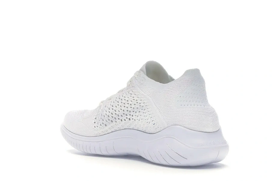 Фото № 5 с приближением к товару «‎Nike Free RN Flyknit 2018 Triple White»