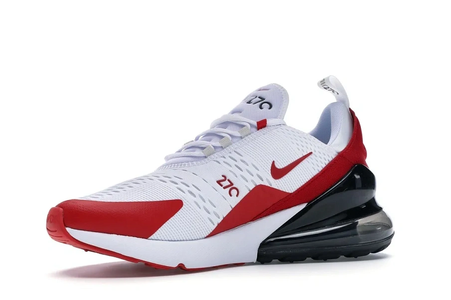 Фото № 4 с приближением к товару «‎Nike Air Max 270 White Anthracite University Red»