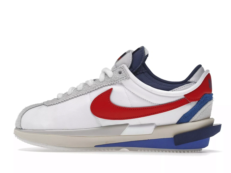 Фото № 4 с приближением к товару «‎Nike Zoom Cortez SP sacai White University Red Blue»